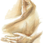 Etude inspirée d'une sanguine de Léonard De Vinci